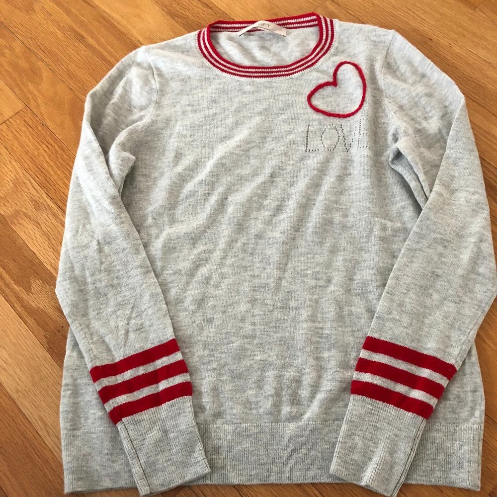 LOFT Heart Sweater Size XS